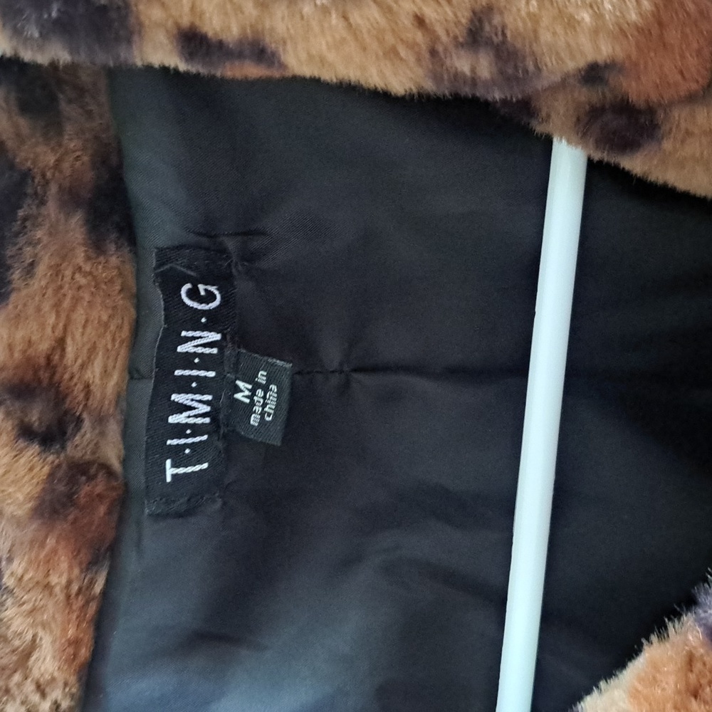 T.I.M.I.N.G Leopard print coat M - Picture 2 of 9